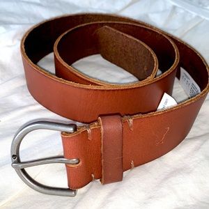 American Eagle Brown Belt with silver buckle size Small nwt